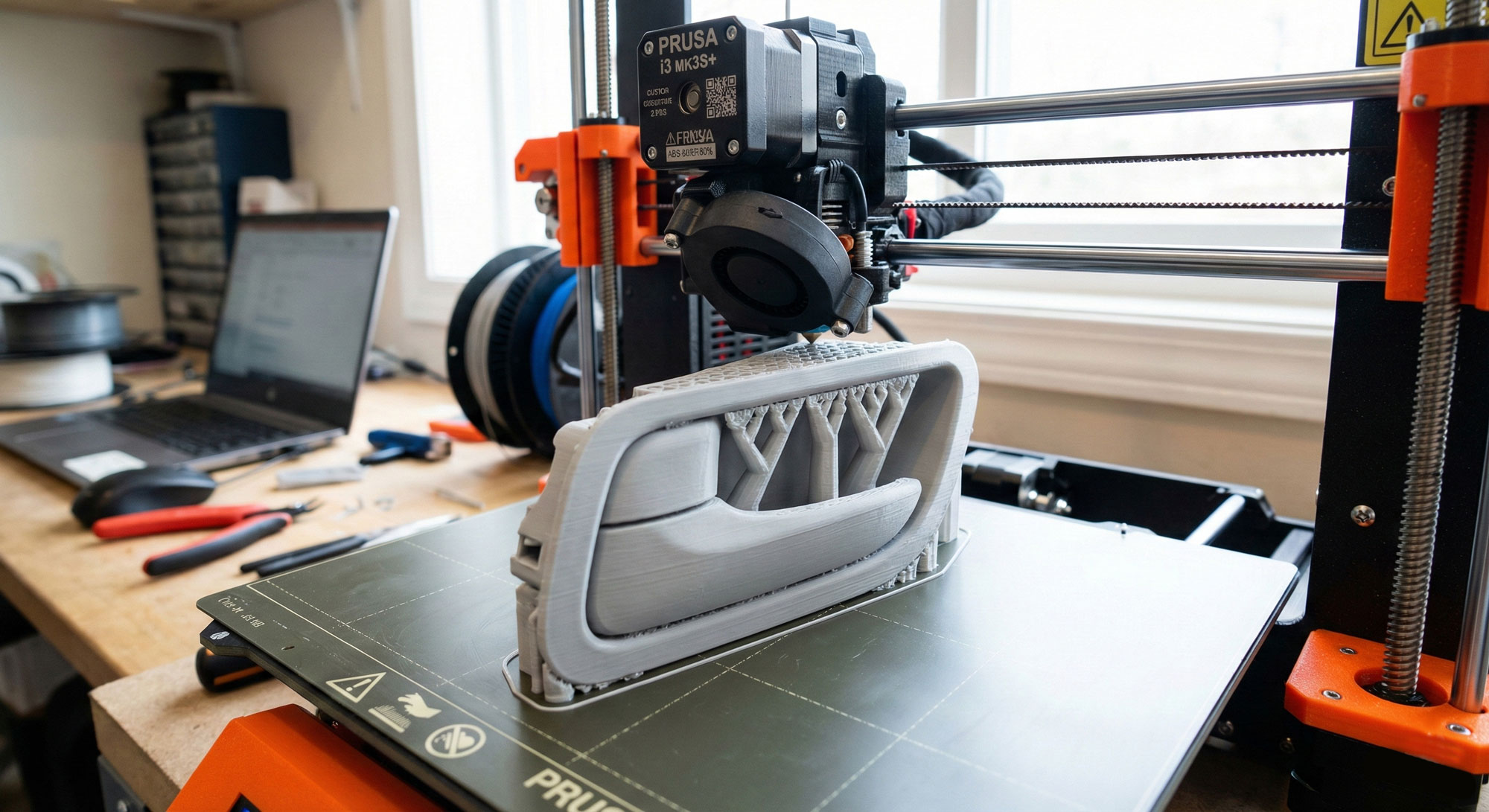  یک قطعه مهندسی چاپ شده با ABS – نمونه‌ای از قطعات داخل خودر